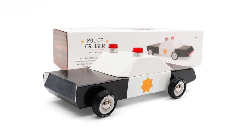 Candylab Police Car Wooden Toy Car