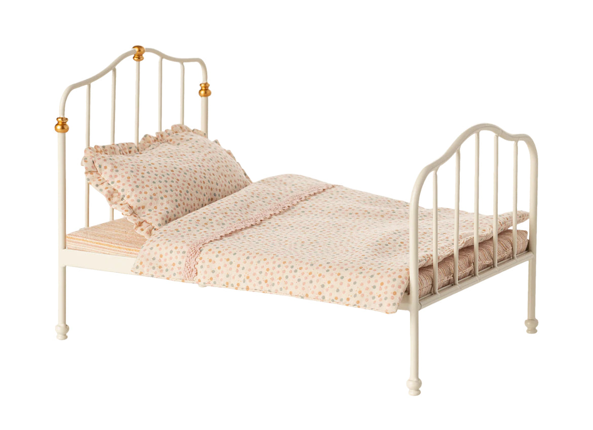 Maileg Vintage Bed, Mouse Off White