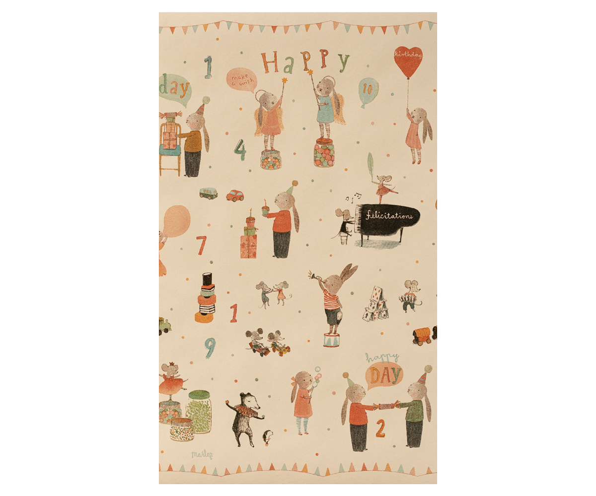 Gift Wrap, 10m - Happy Day