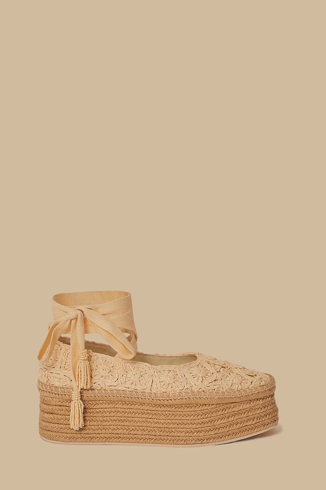 Farm Rio Natural Ballerina Espadrille Flatform Sandal