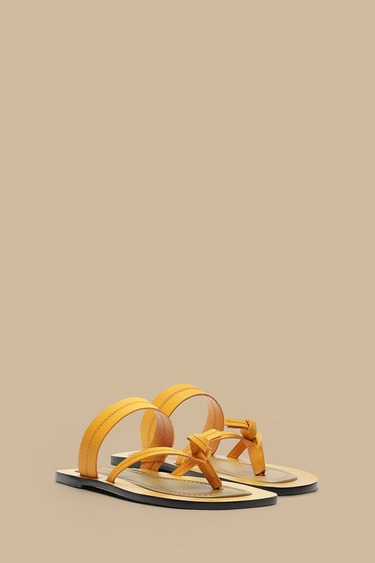 Farm Rio Turmeric Tie Flat Sandal