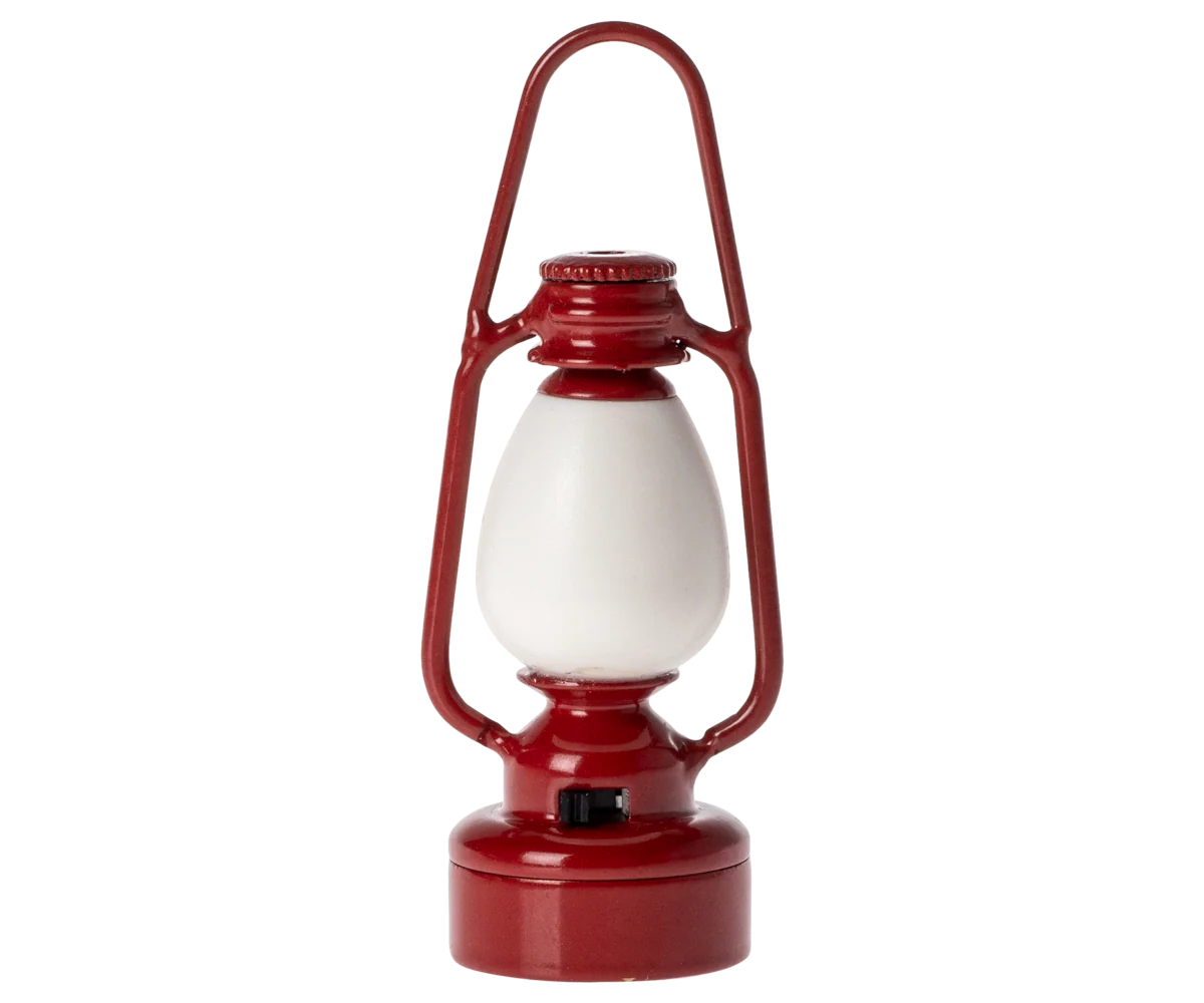 Vintage Lantern, Mouse- Red