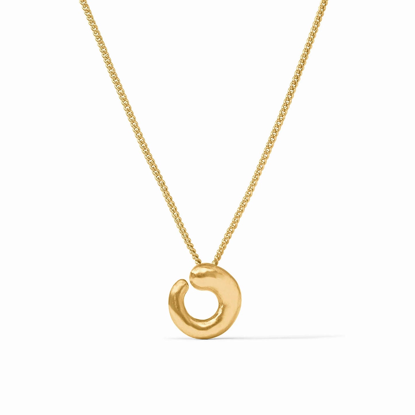 Julie Vos Solara Spiral Delicate Necklace Silver