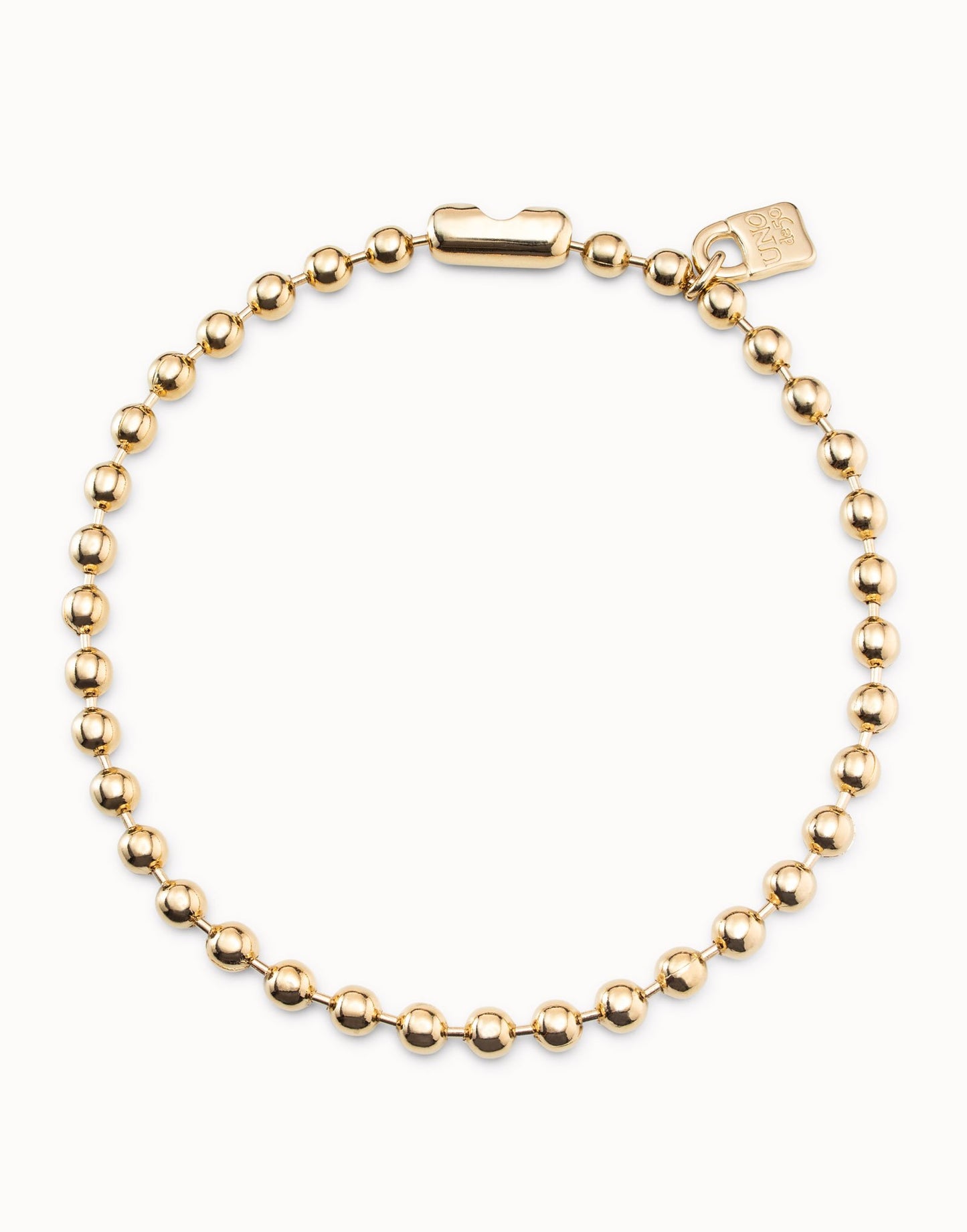 Uno Short Beaded Necklace With Padlock