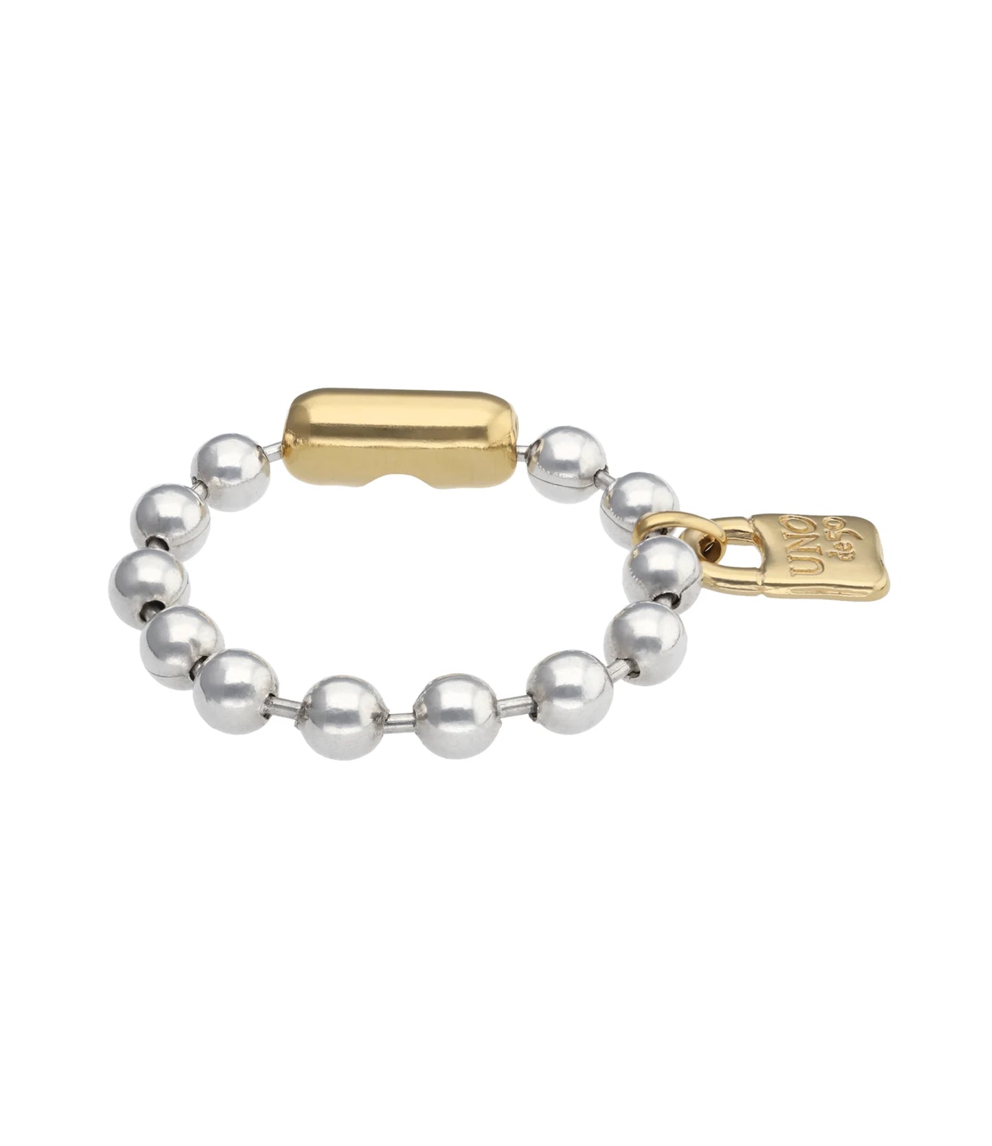 Uno de 50 Beaded bracelet with padlock