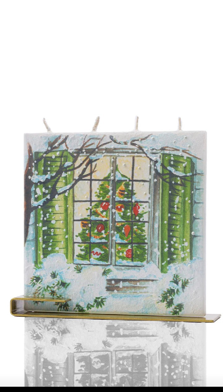 Flatyz Candle Christmas Tree in Window