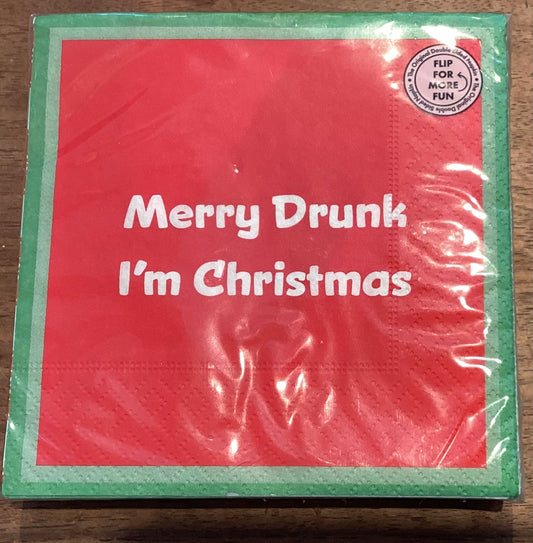 Merry Drunk Napkin