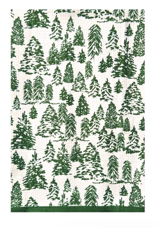 Winter Forest Double-Sided Tea Towel