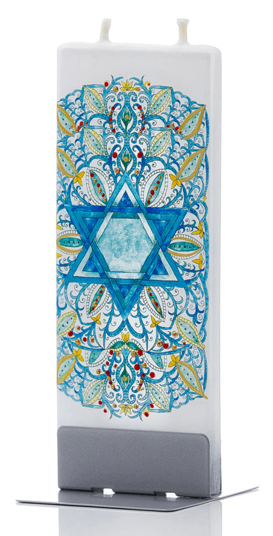 Flatyz Star of David Candle