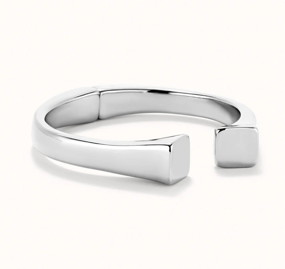 Bangle Bracelet with Square Shape