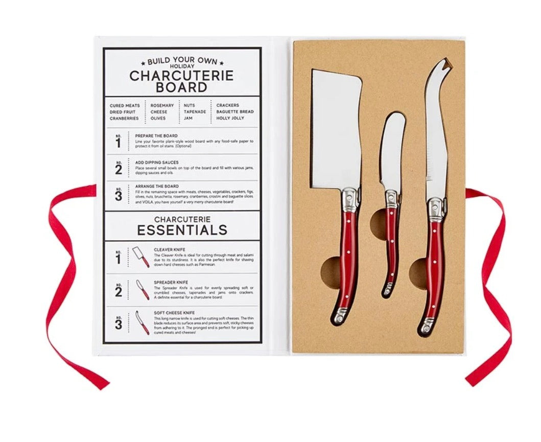 Fa La La Charcuterie Knives Red