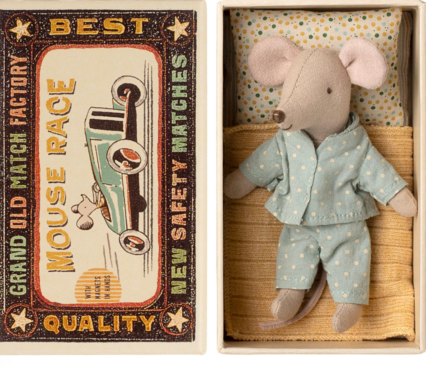 Maileg Little Brother Mouse In Matchbox
