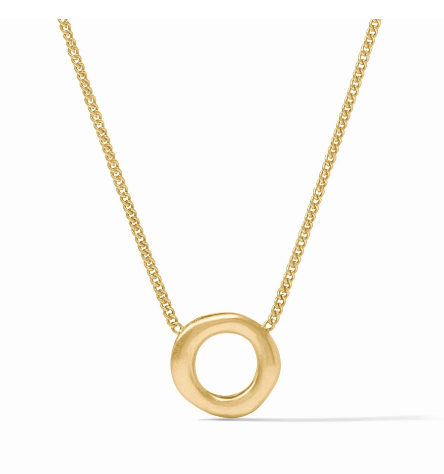 Julie Vos Wave Circle Delicate Necklace