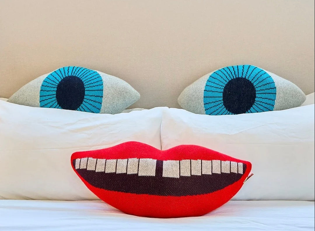 Donna Wilson Blue Eye Pillow