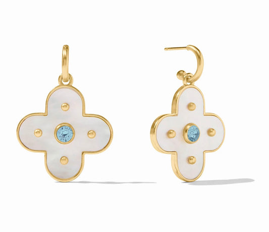 Julie Vos Colette Statement Hoop & Charm Earring