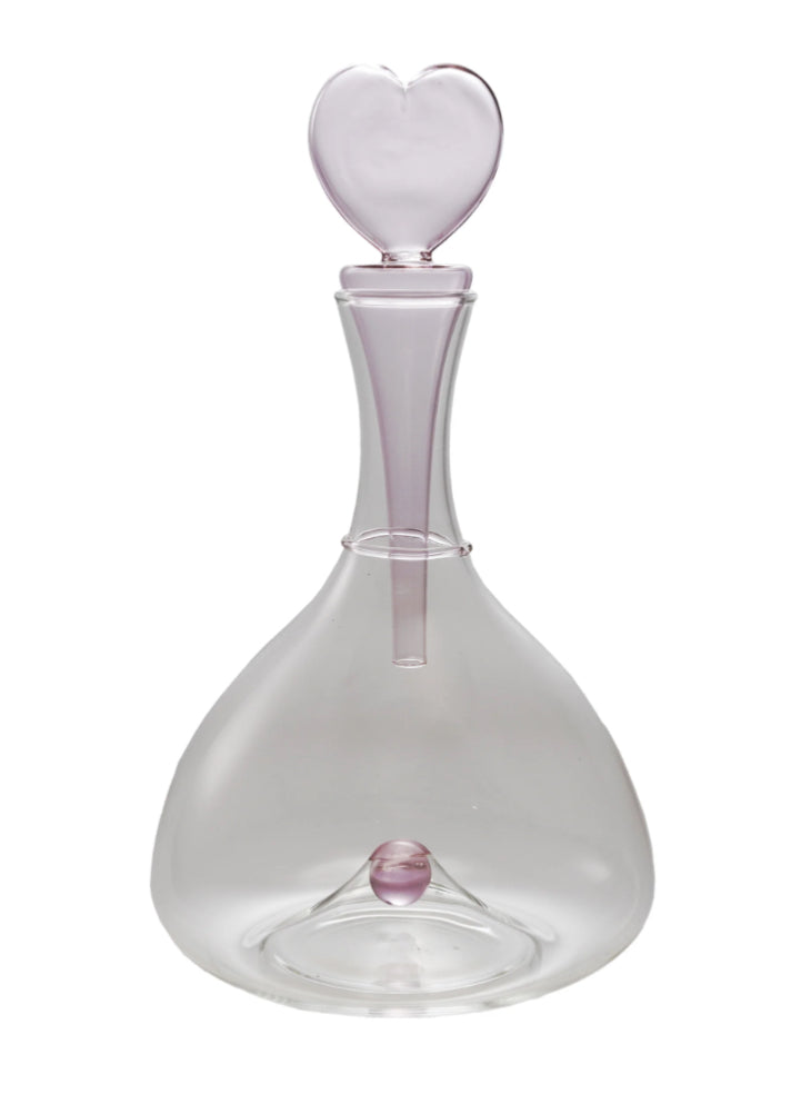 Heart Glass Decanter