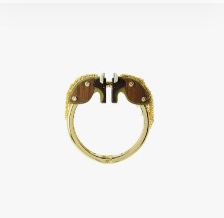 Gissa Bicalho Horse Bracelet Cuff