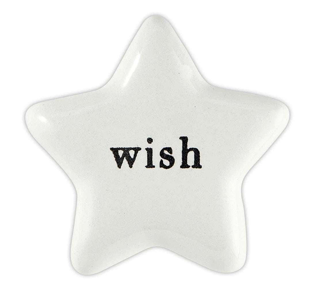 Ceramic Wish Star 2”x2”