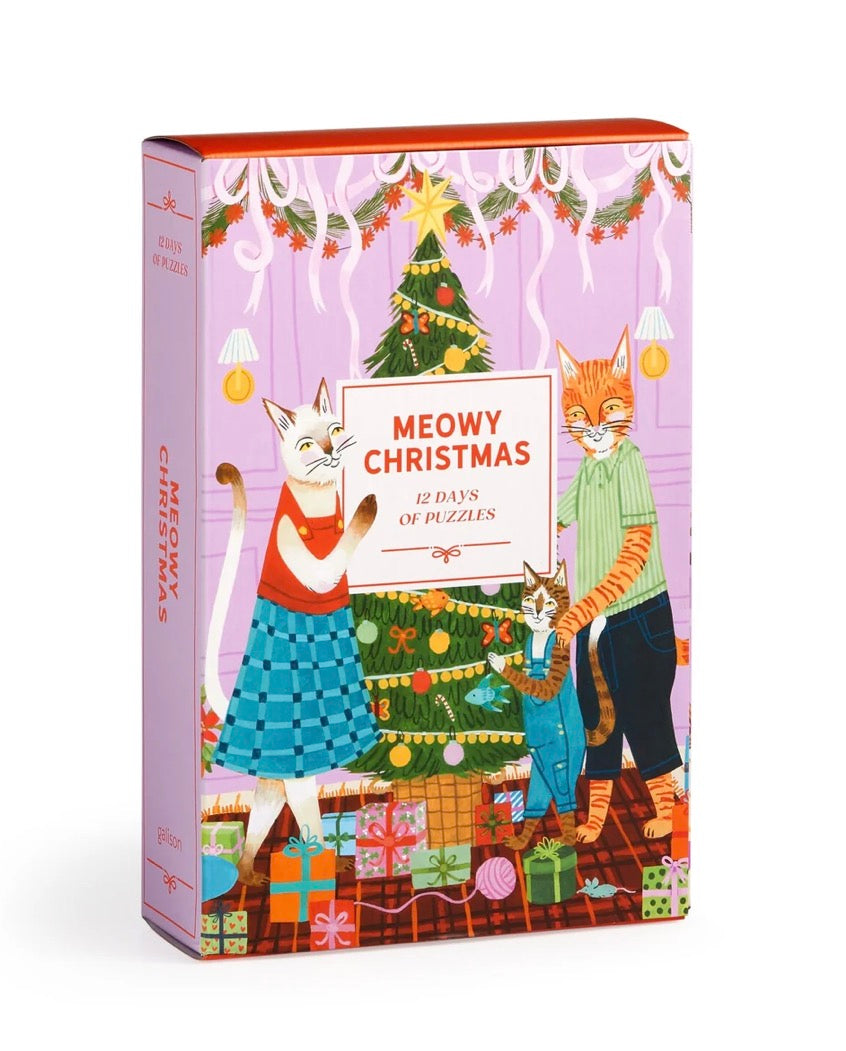 Meowy Christmas 12 Days of Puzzles 500 Piece Countdown