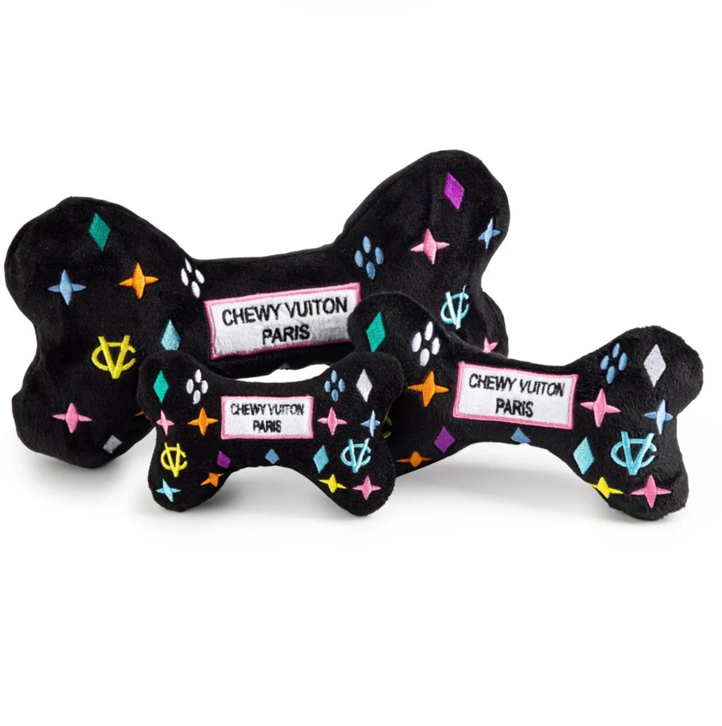 Black Monogram Chewy Vuiton Bone