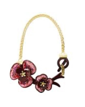 Gissa Bicalho Pink Flower Necklace
