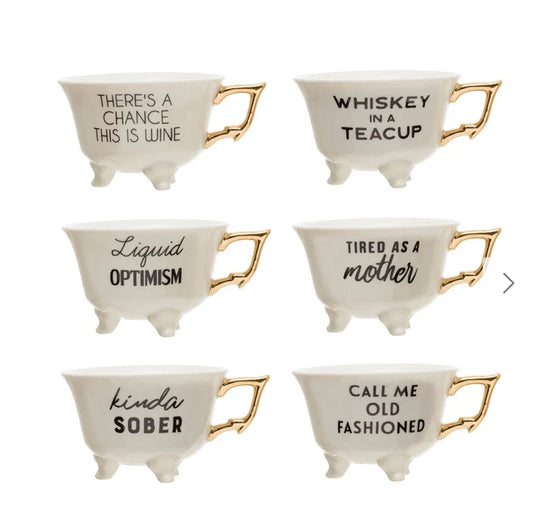 Fun Teacup with Sayings