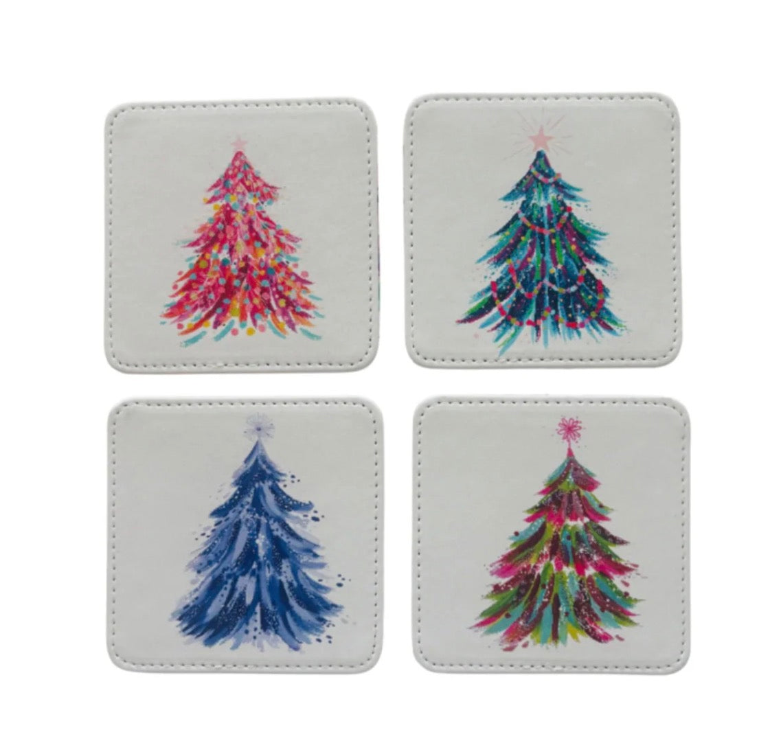 Spruce & Berries Coaster Set