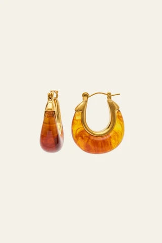 Lucas Jack Tortoise Shell Resin Earrings