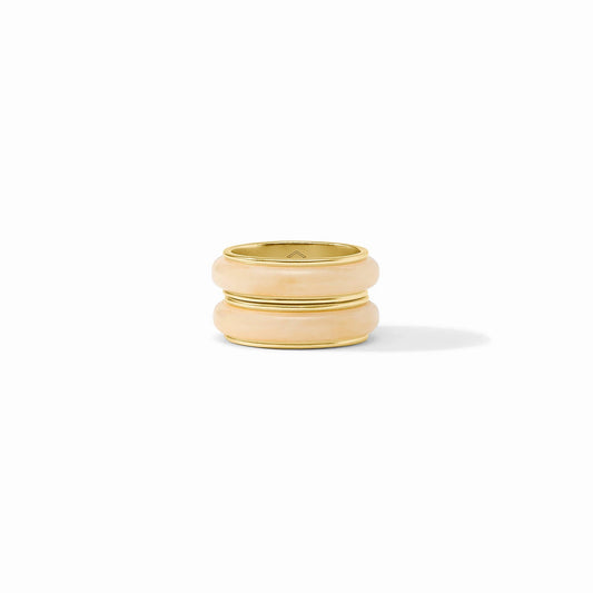 Carnaby Duet Ring Ivory
