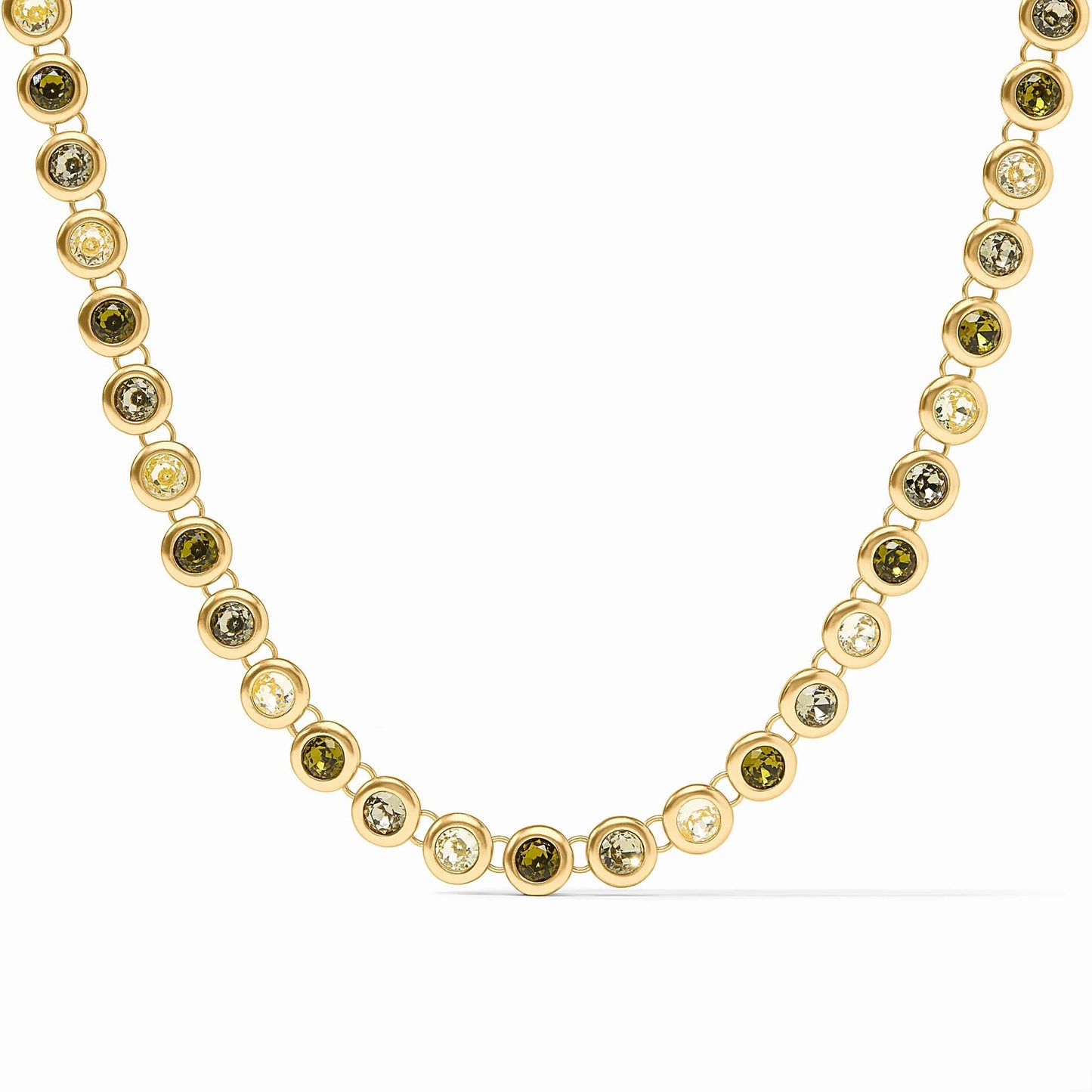 Julie Vos Rainbow Tennis Necklace Jade