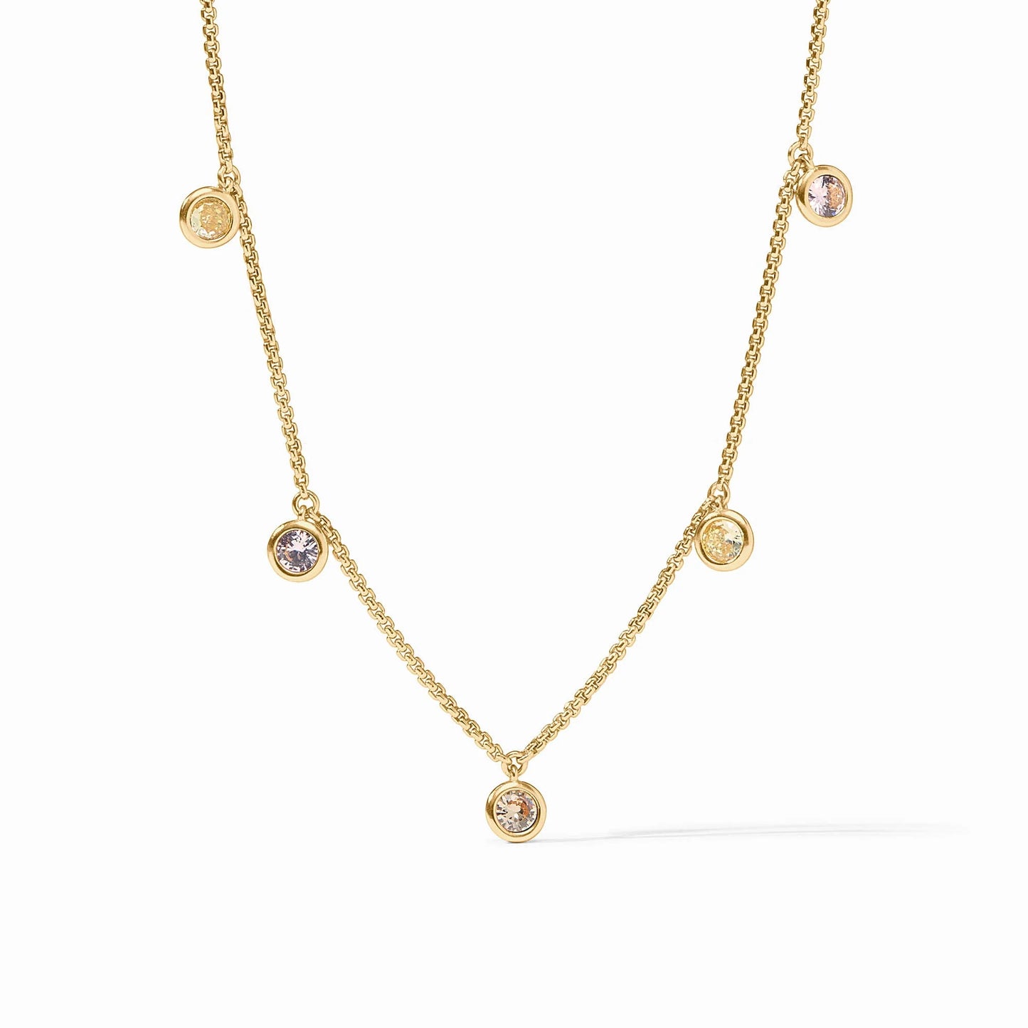 Julie Vos Delicate Charm Necklace Champagne