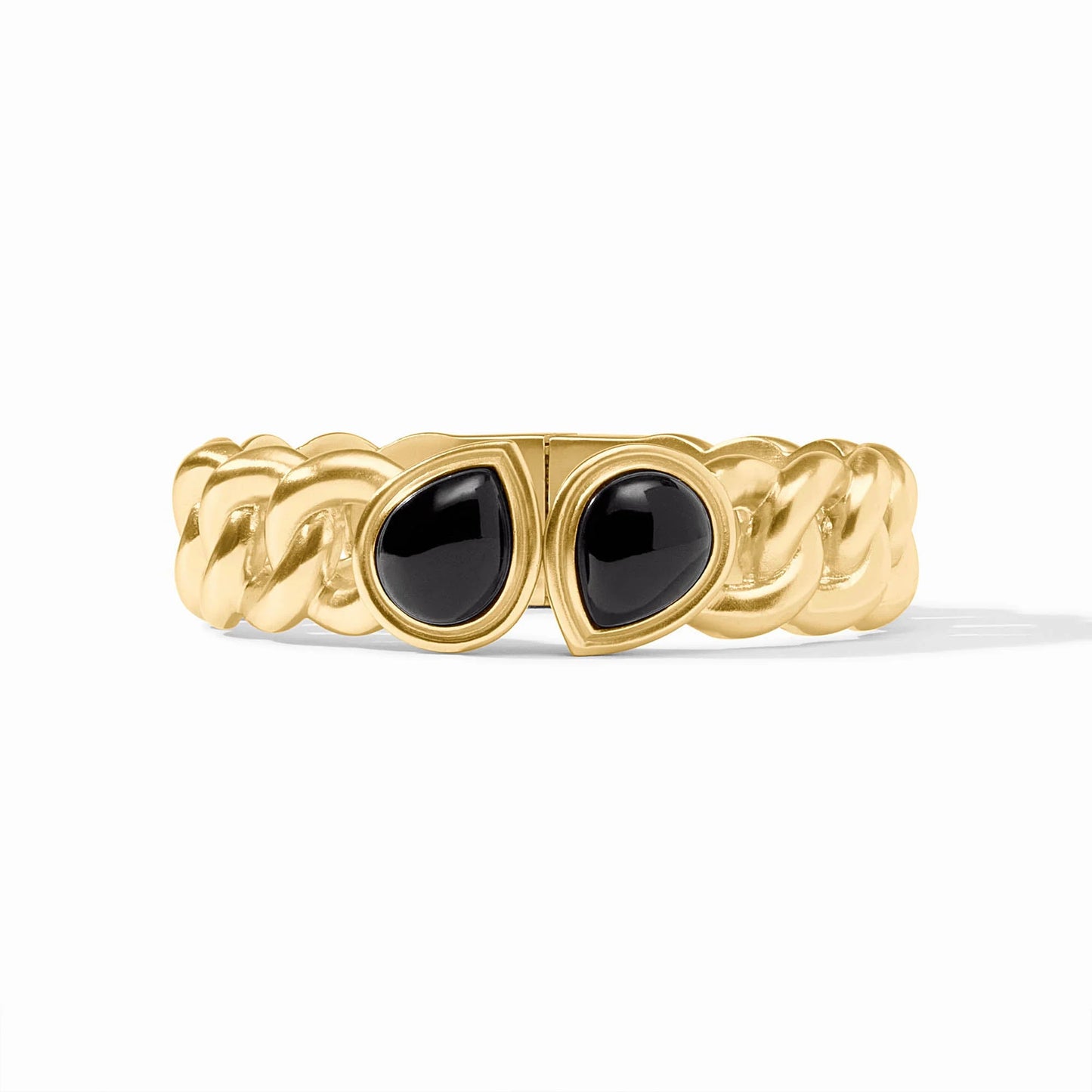 Julie Vos Dolce Hinge Bangle Bracelet Black