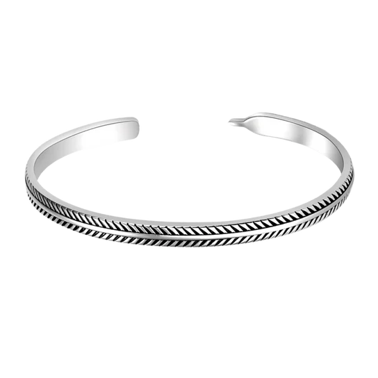 Naxos Silver Cuff Bracelet