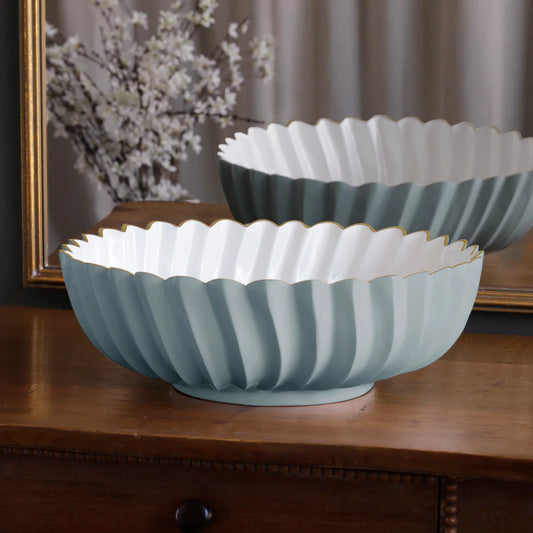 ENCANTO Orlando Large Bowl (Slate and White)