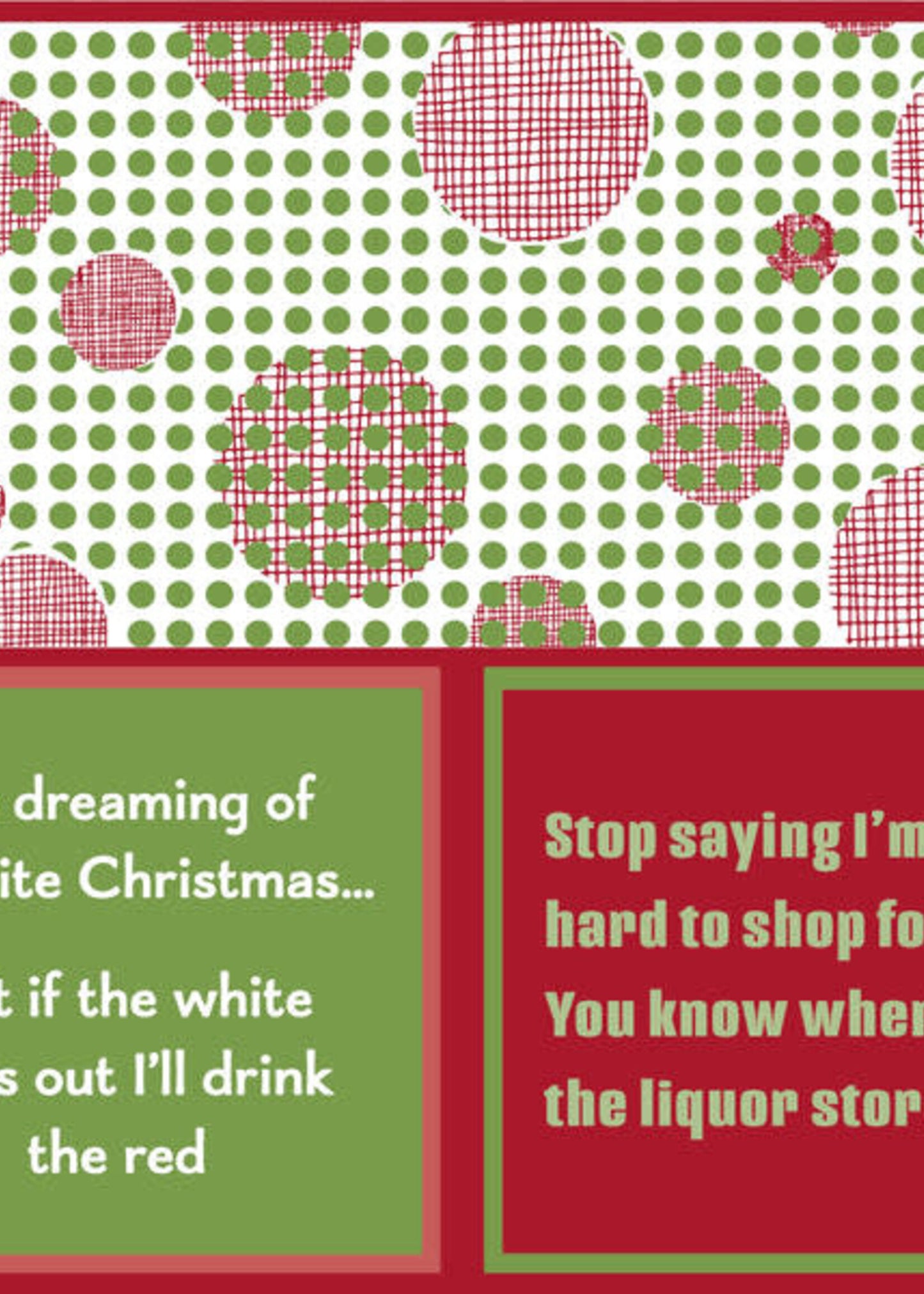 Xmas Hard to Shop Cocktail Napkin