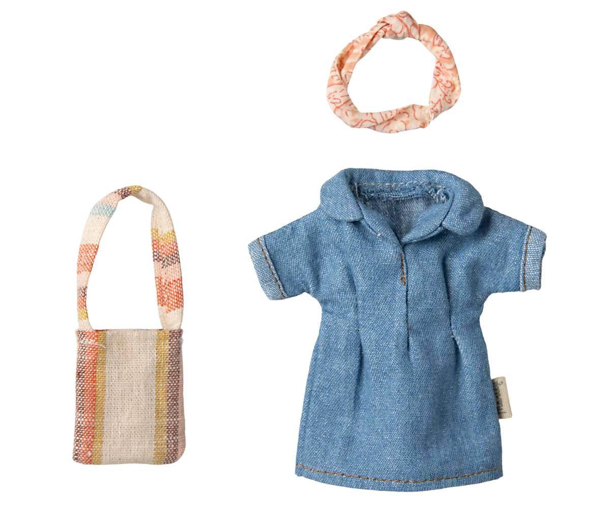 Maileg Denim Dress And Bag