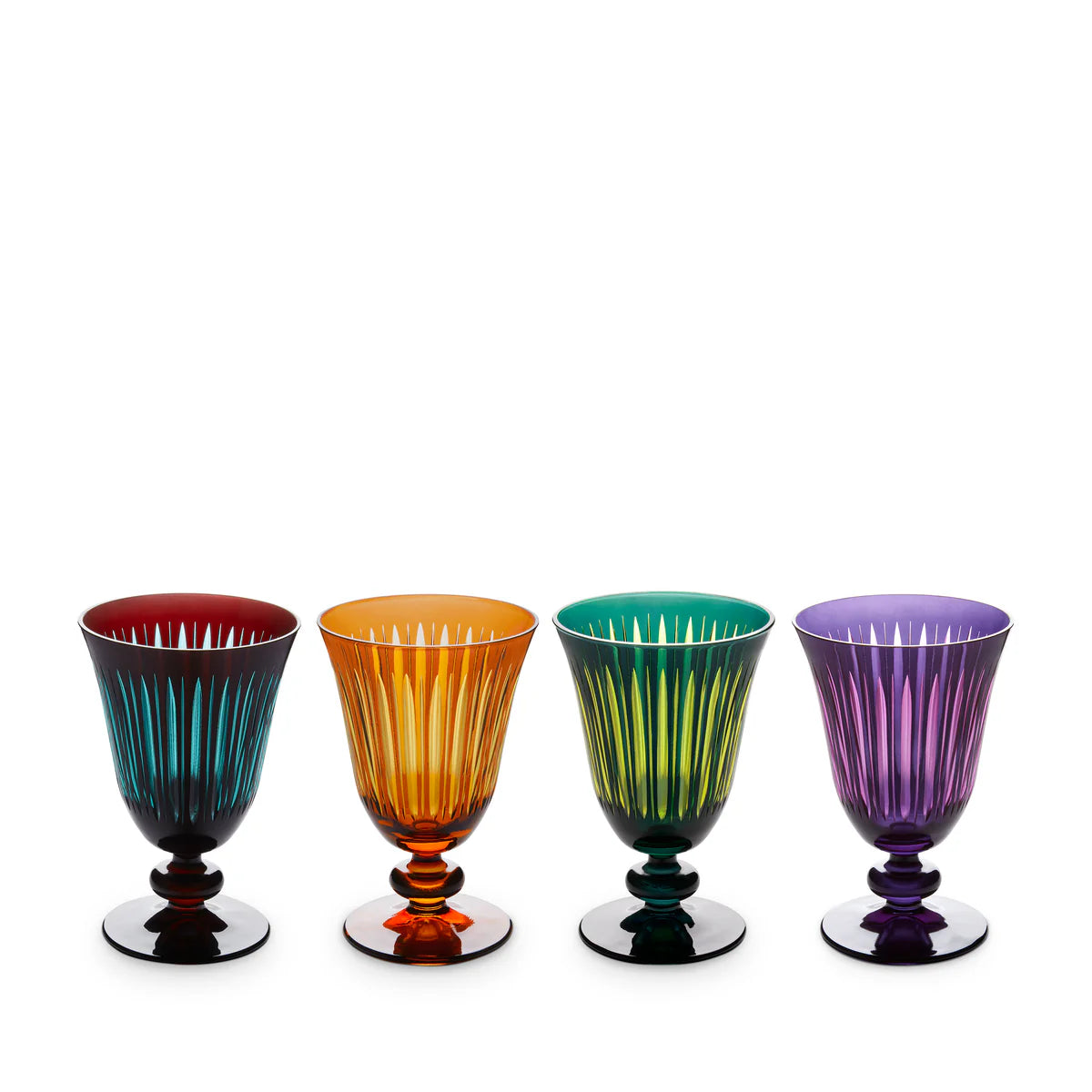 Prism Wine Glasses - Assorted (Set of 4)