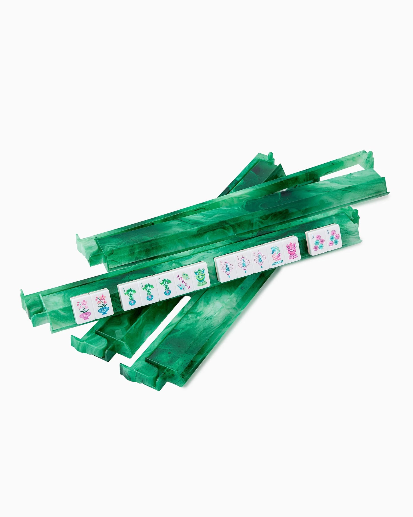 Oh My Mahjong Agate Rack and Pusher Set