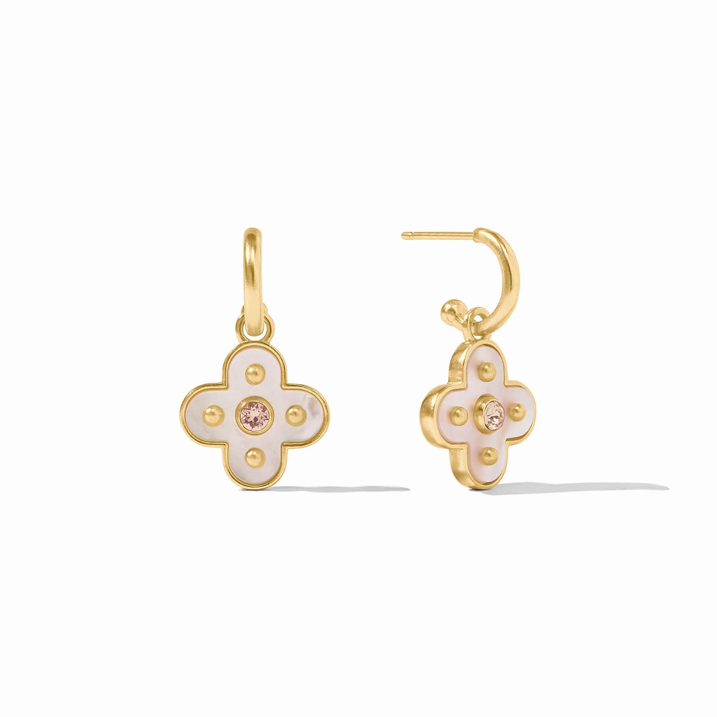 Julie Vos Colette Hoop and Charm Earring