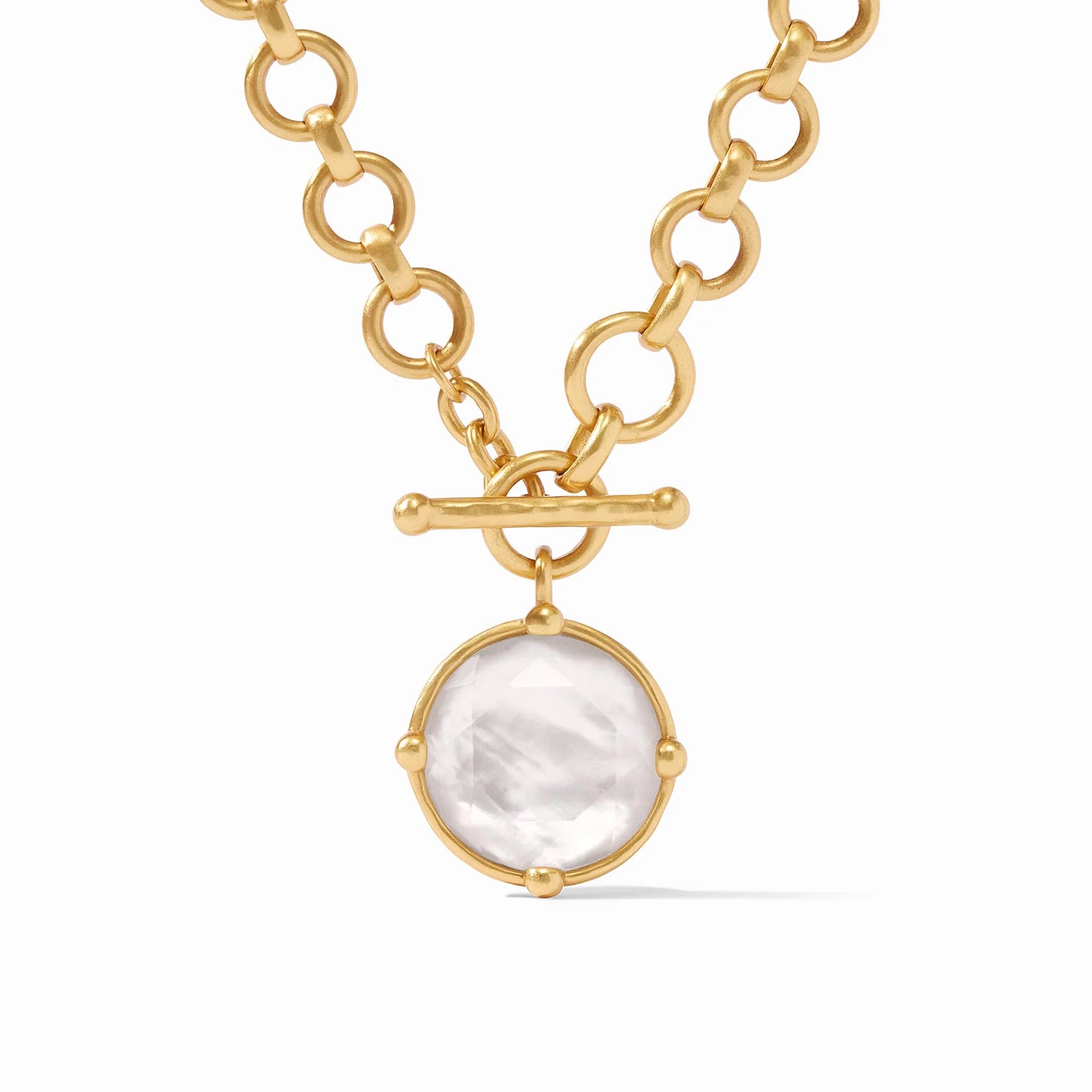 Julie Vos Honeybee Demi Necklace Gold Iridescent Clear