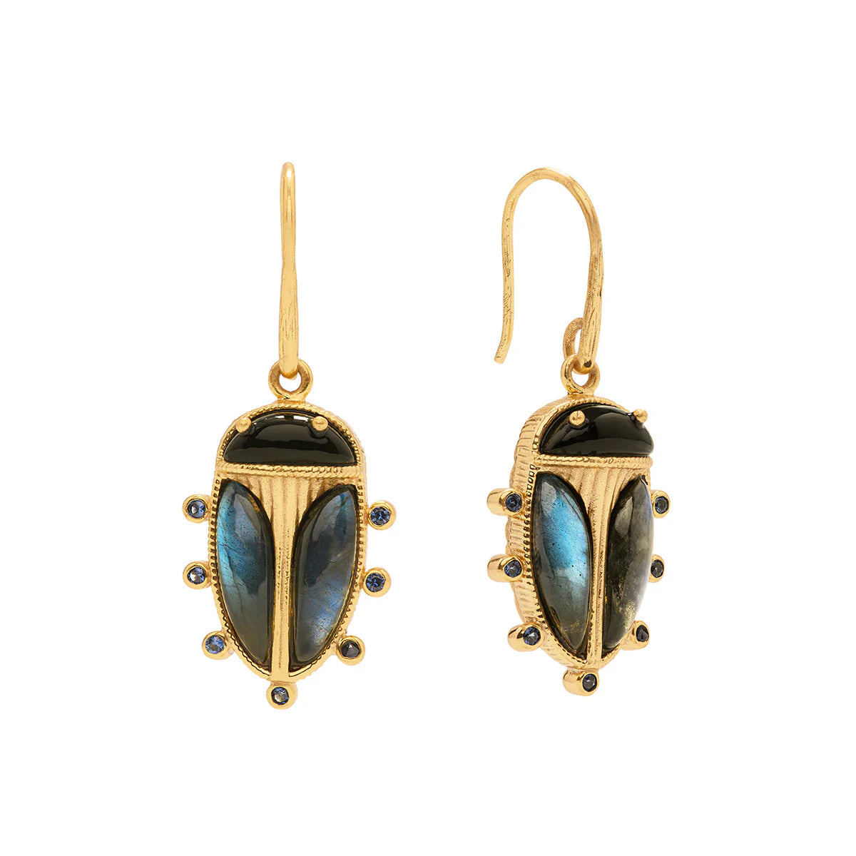 Capucine De Wulf Scarab Petite Drop Earrings FR