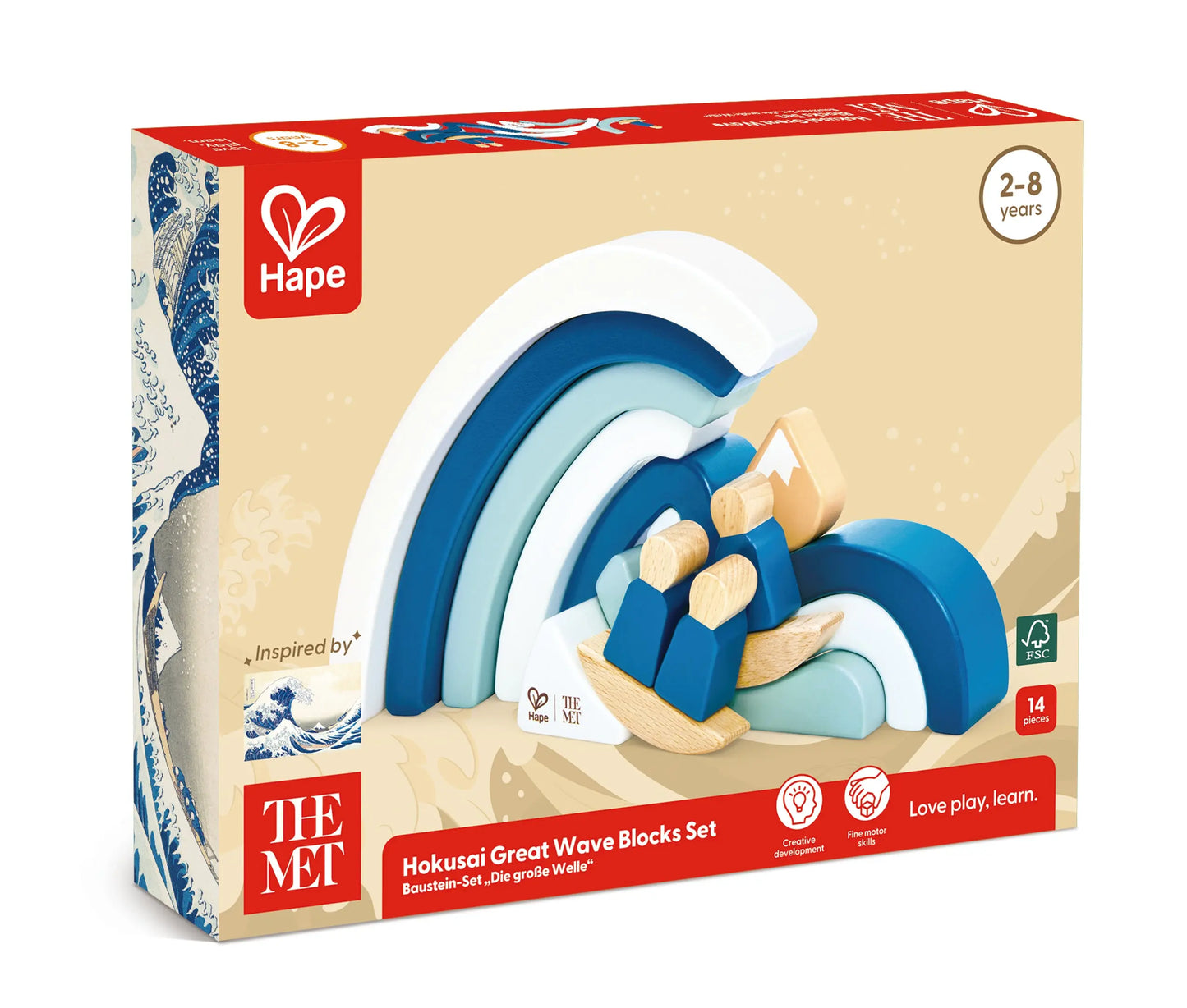 Hape Hokusai Great Wave Blocks Set
