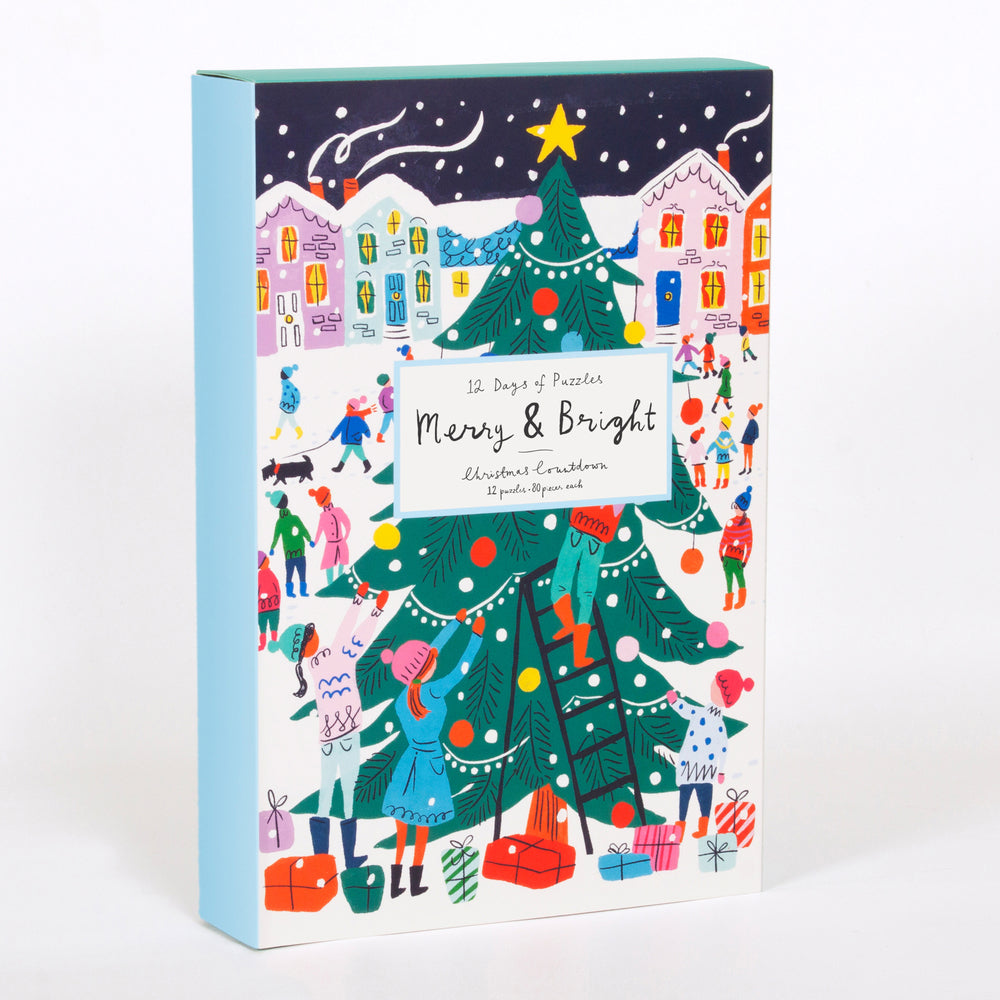 Louise Cunningham Merry and Bright 12 Days of Christmas Advent Puzzle