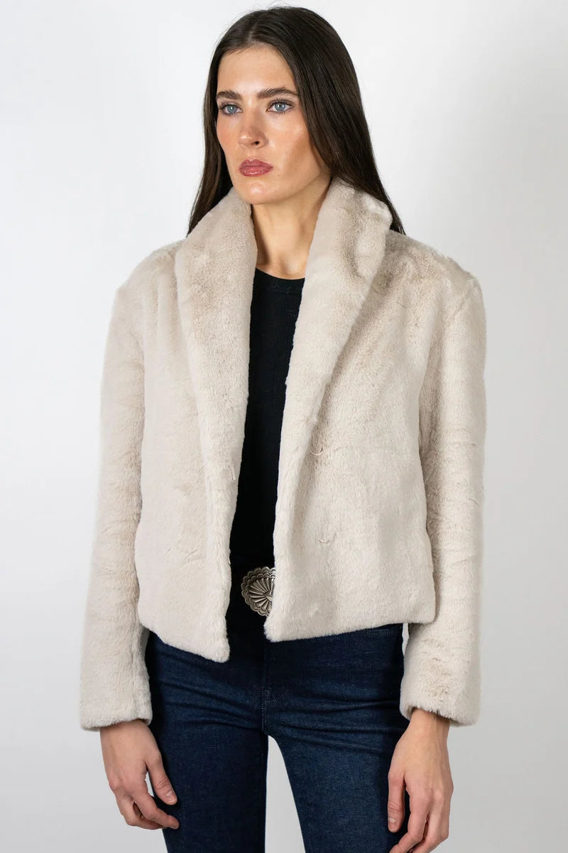 Angel Wings Bear Den Crop Jacket