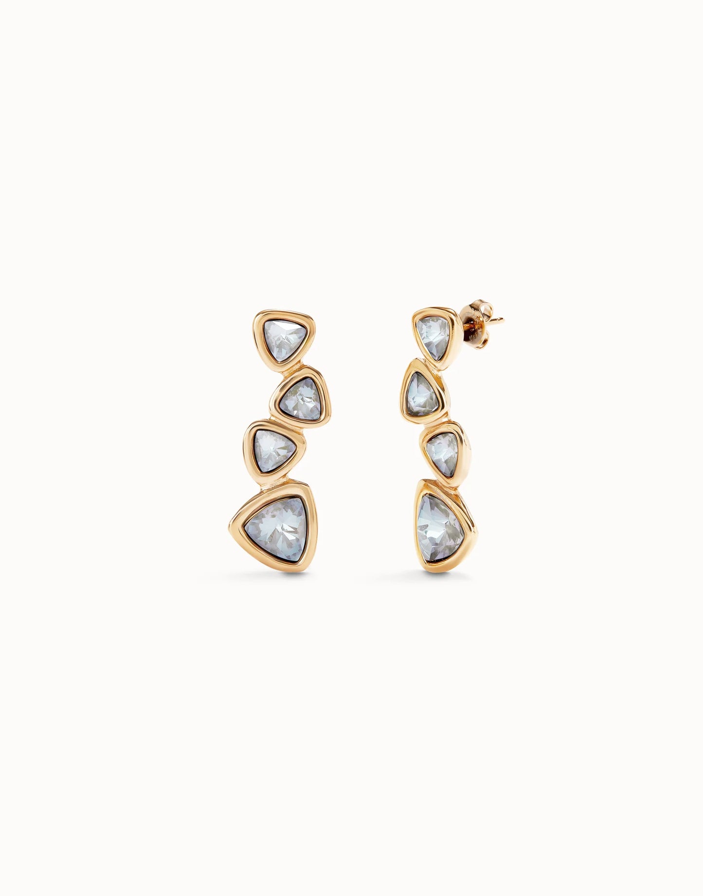 Uno Drop Earrings With Multicolored Crystals