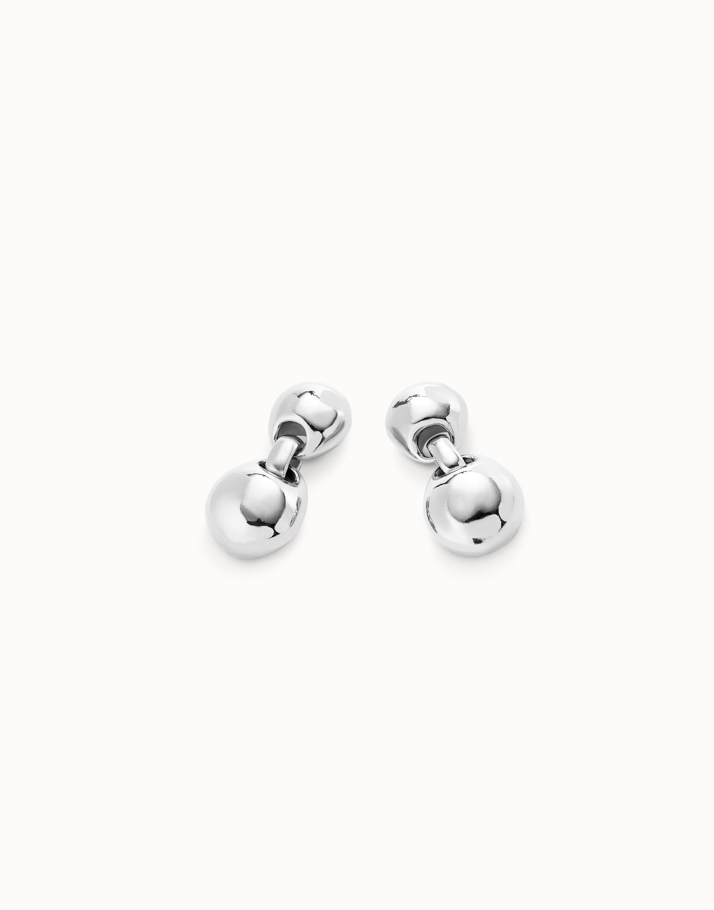 Uno Drop Earrings With Two Beads