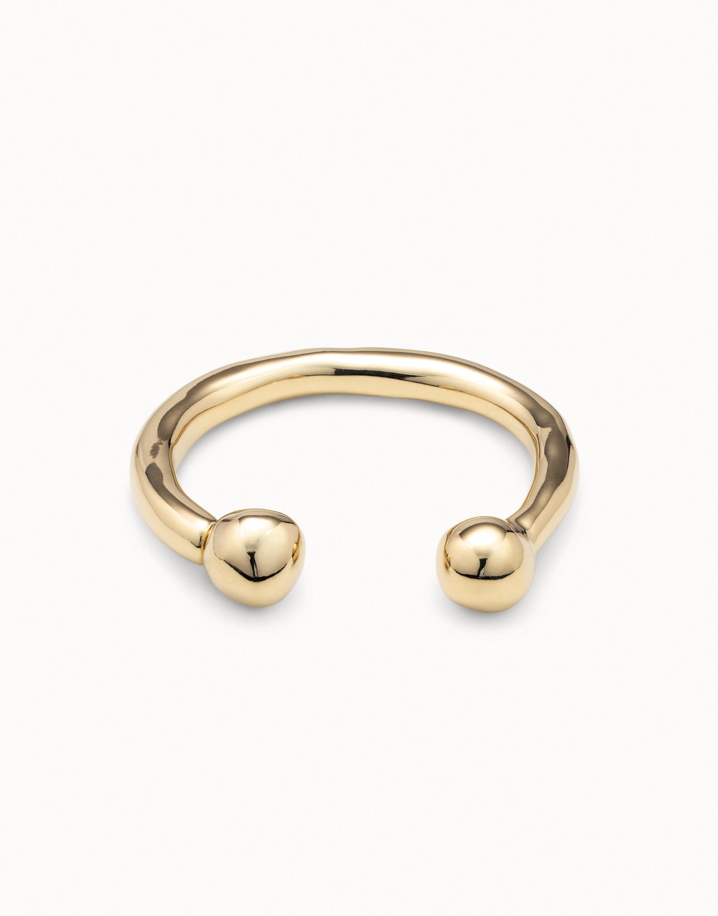 Uno Bangle bracelet with double ball Gold