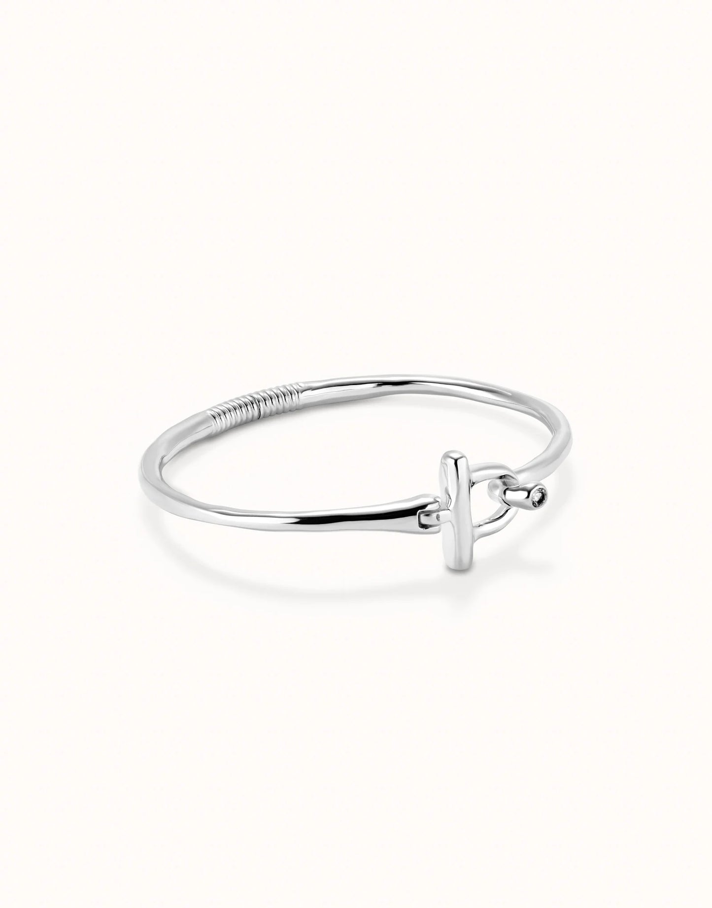 Uno Bangle Bracelet With White Topaz