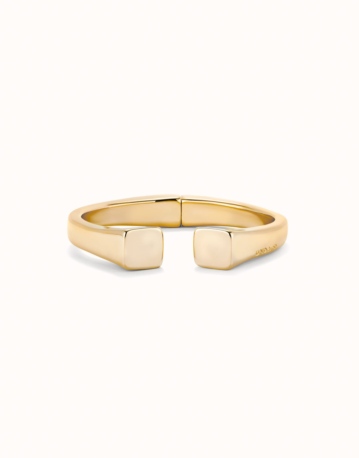 UNOde50 Bangle Bracelet With Square Shape - Gold