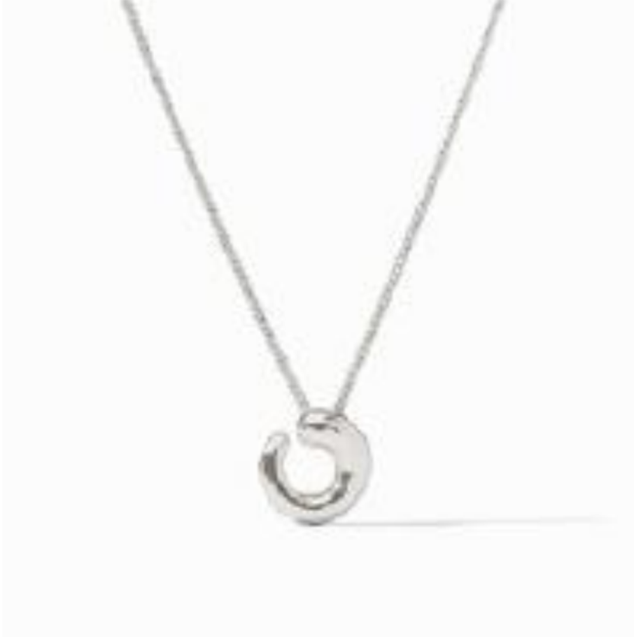 Julie Vos Solara Spiral Delicate Necklace Silver